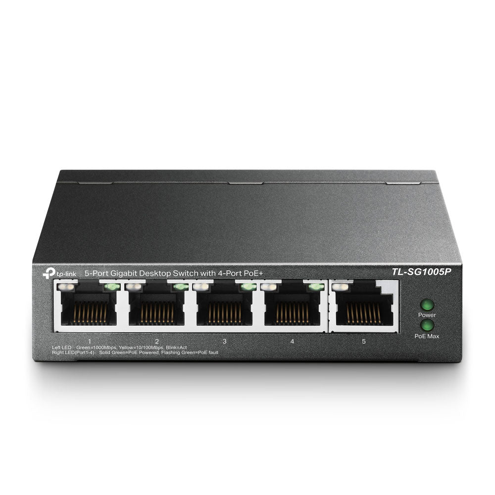 Commutateur Gigabit à 5 ports avec PoE+ à 4 ports