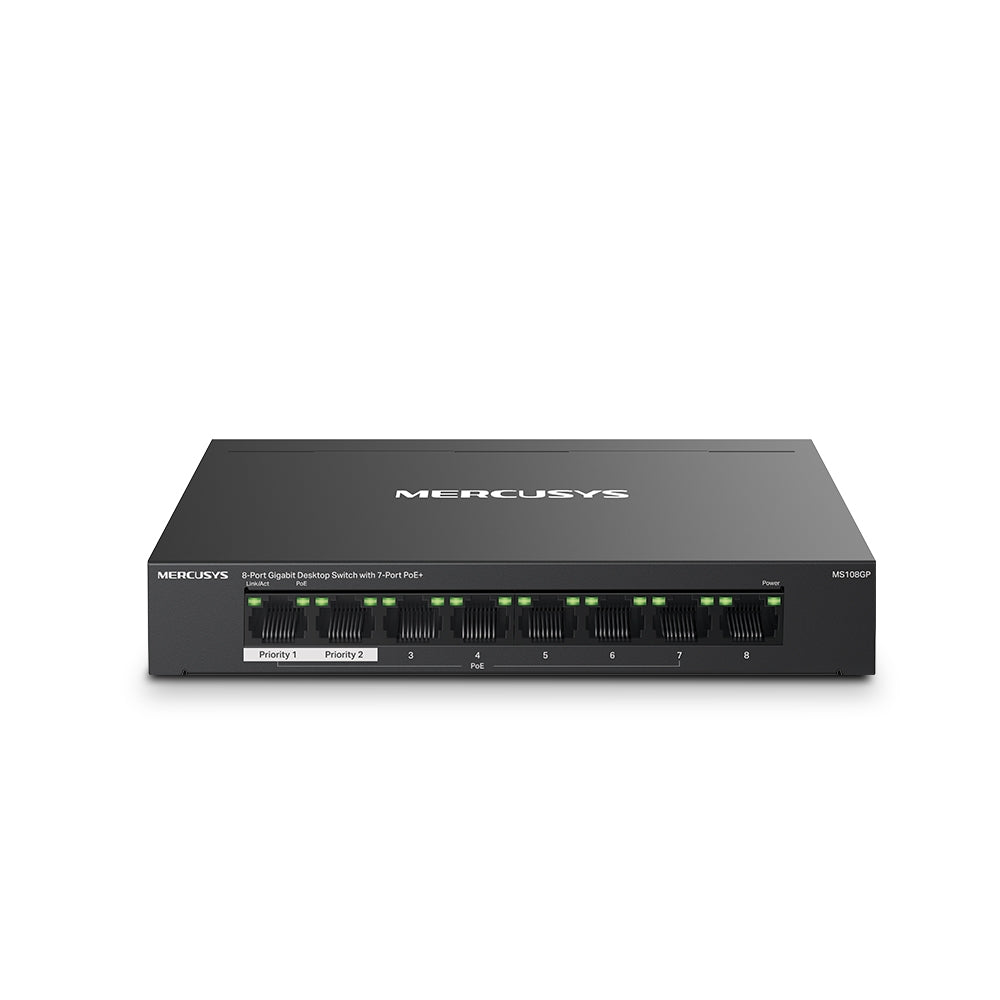 Commutateur Gigabit Mercusys 8 ports avec 7 ports PoE