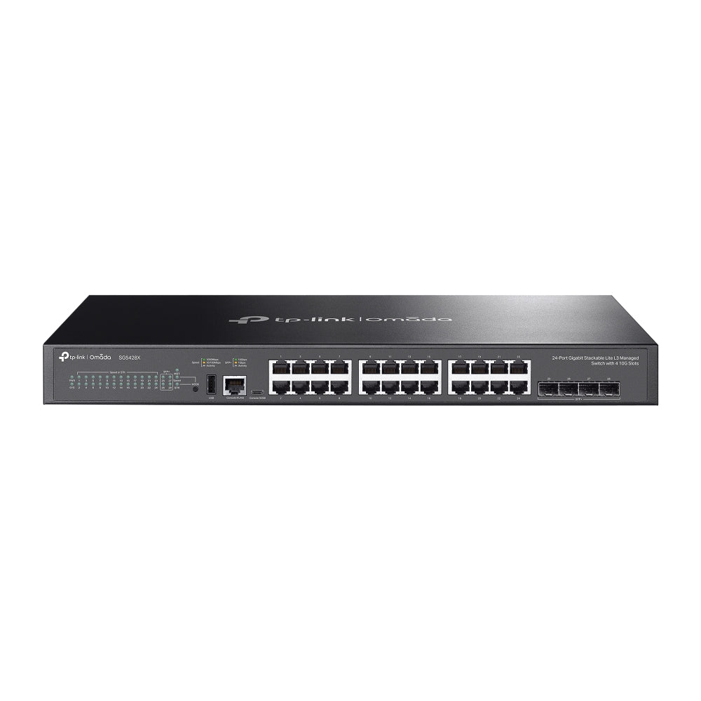 TP-Link Omada 24-Port Gigabit + 4 SFP+ 10G L3 Managed Switch