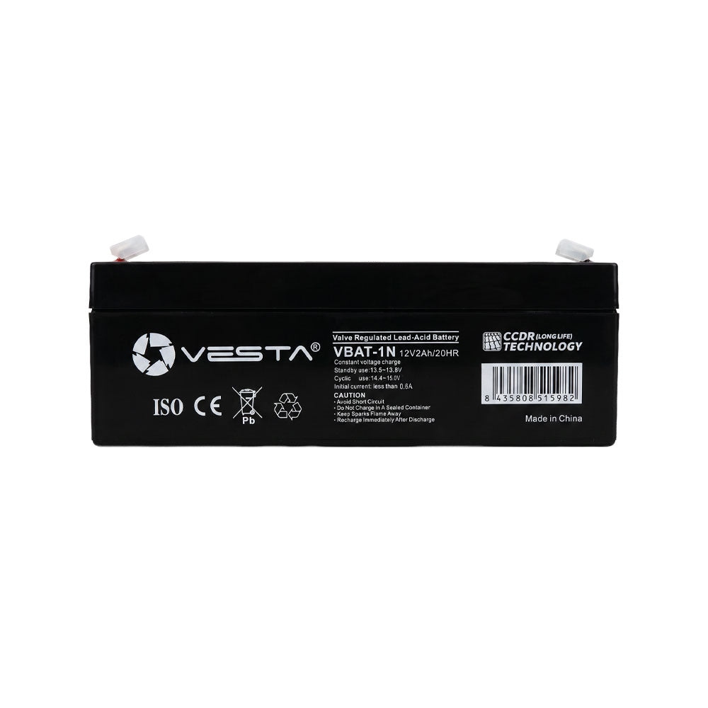 Batterie rechargeable VESTA de 12 V et 2 Ah – VBAT-1N
