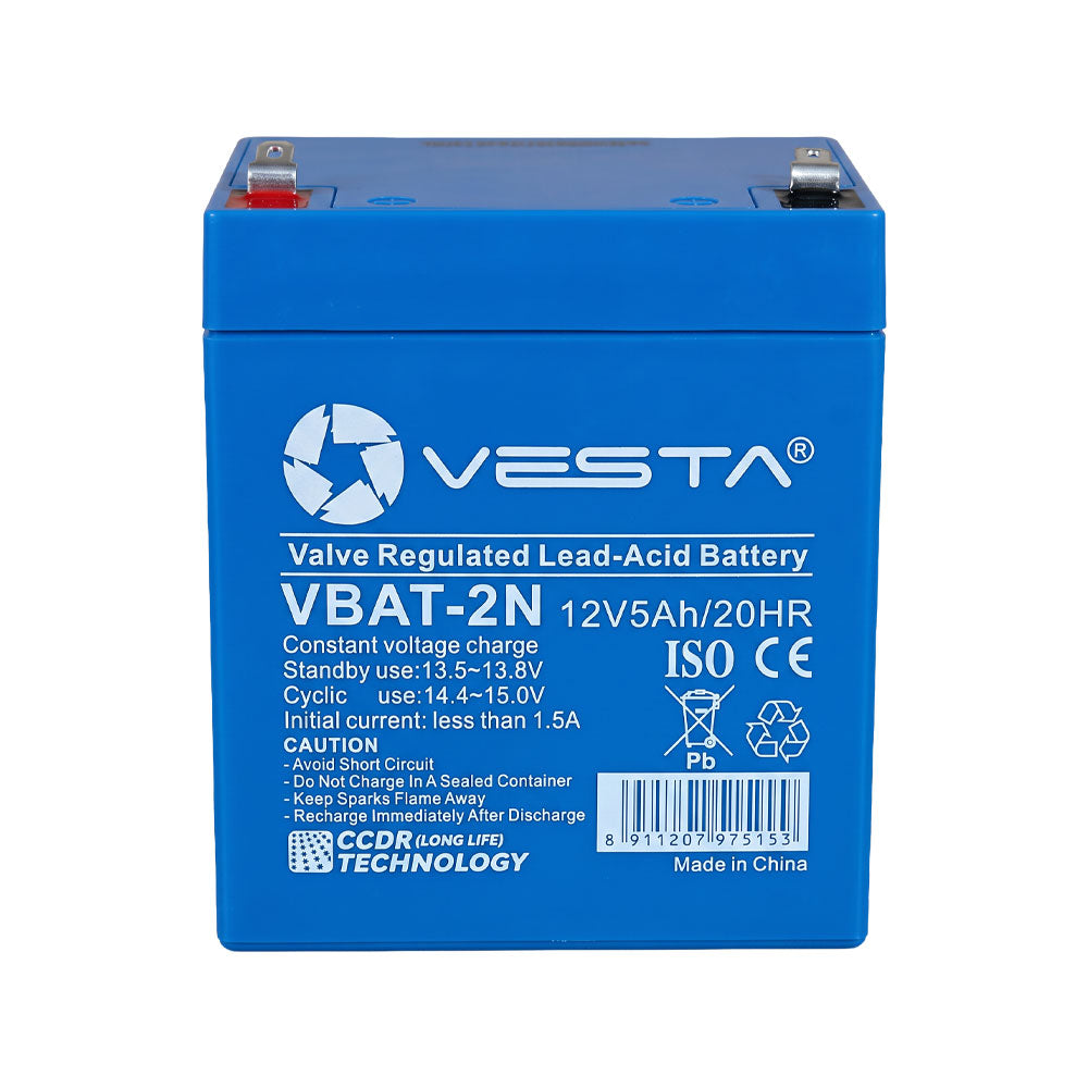 Batterie rechargeable VESTA de 12 V et 5 Ah dotée de la technologie AGM VRLA – VBAT-2N