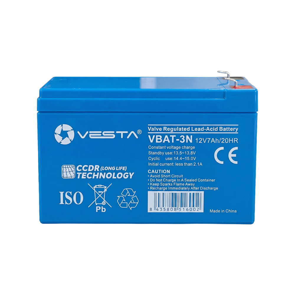 Batterie rechargeable VESTA de 12 V et 7 Ah – VBAT-3N