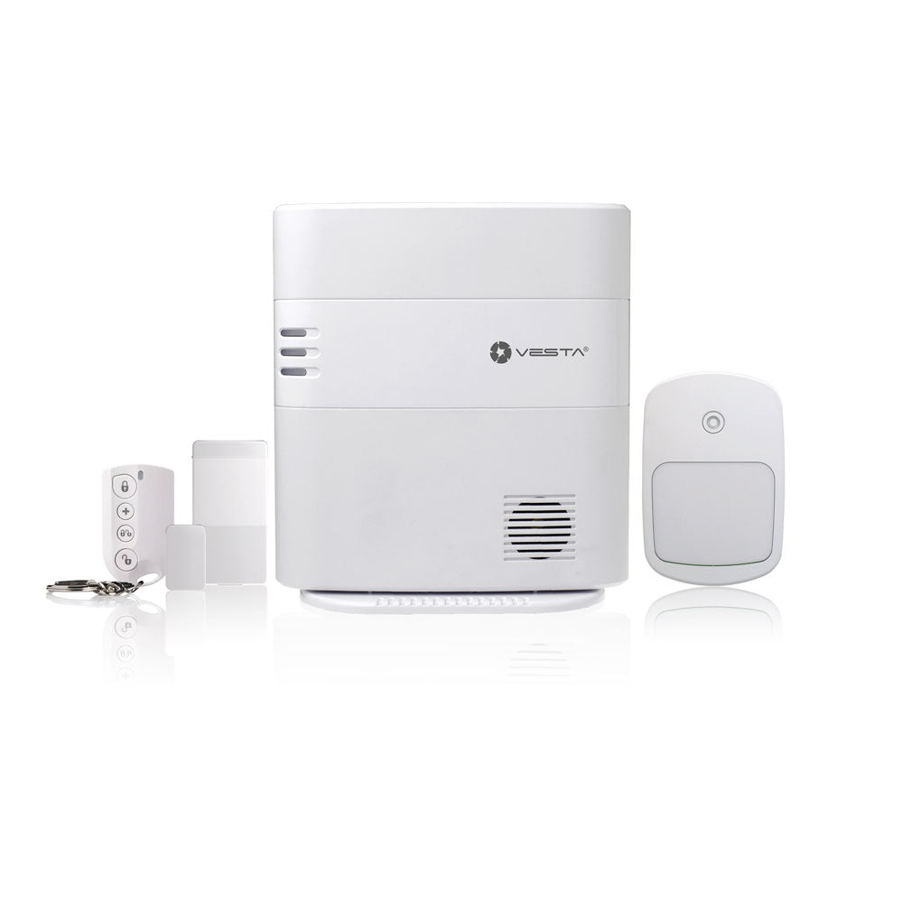 Kit VESTA composé de :. 1x Centrale IP + 4G de 640 zones par radio VESTA-047N-SF1. 1x Détecteur PIR avec anti-piéton VESTA-177… – VESTA-002N-2W-N