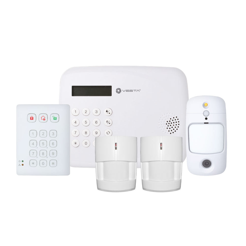 Kit anti-intrusion VESTA EasyPower avec centrale 4G (LTE). 50 zones par radio et jusqu'à 10 utilisateurs – VESTA-252