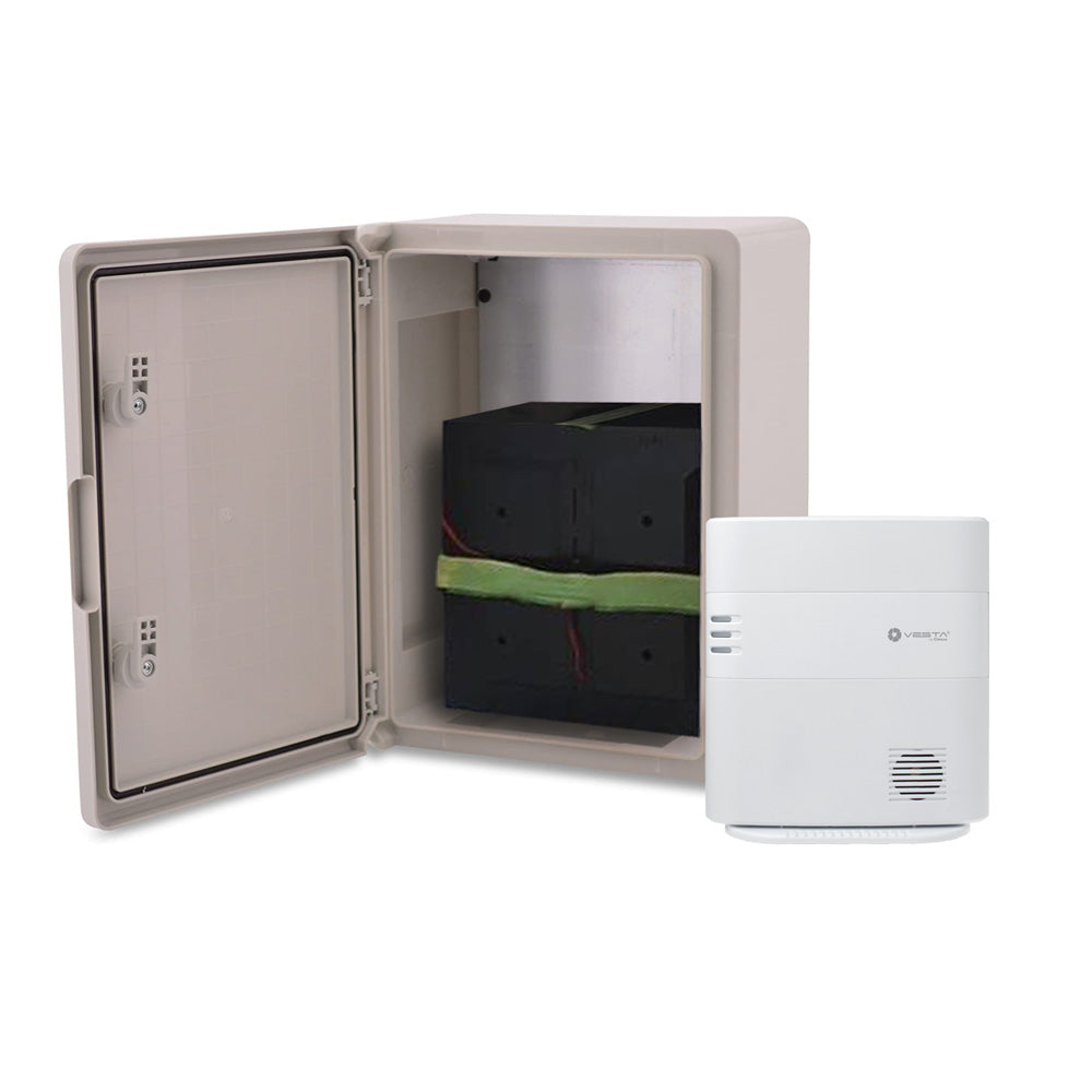 Kit VESTA 4G composé de :. 1x Centrale IP + 4G VESTA-047NNZ-SF1 de 640 zones via radio avec 100% de connectivité cloud avec APP et Grade… – VESTA-328