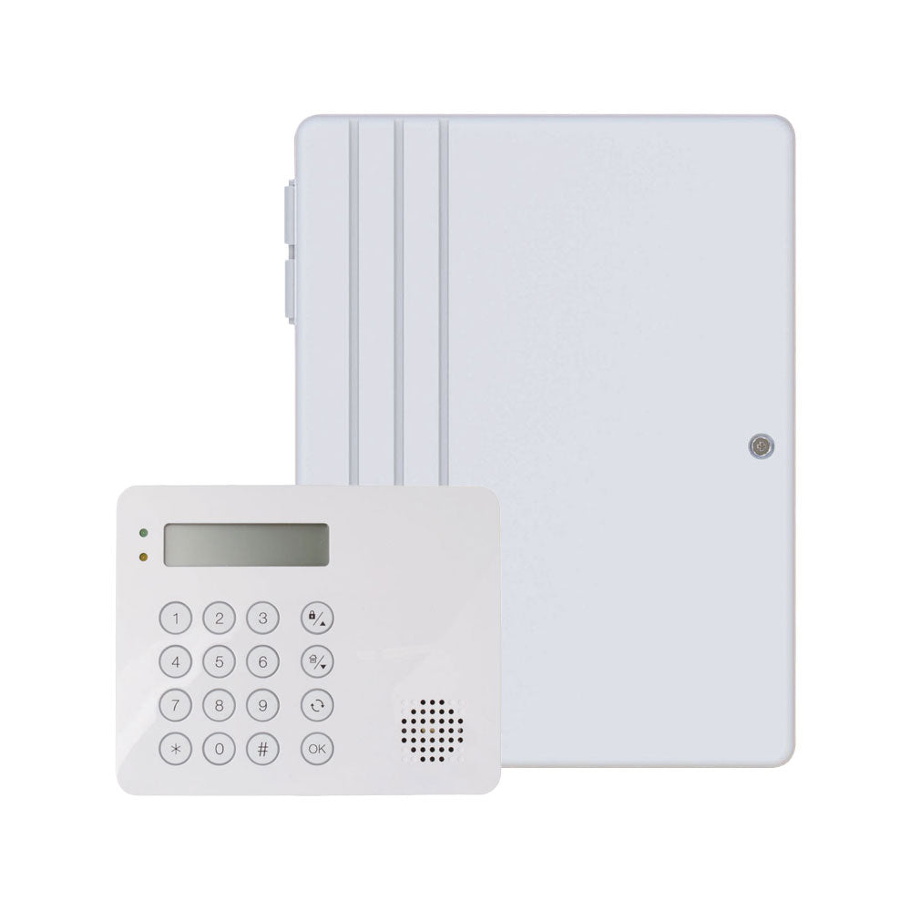 Kit VESTA composé de :. 1x VESTA-388 (HYB-LITE-QT-E-SF1 868) 640 zones Hybrid Lite IP + 4G Central Station via radio. 1x Clavier LCD… – VESTA-456