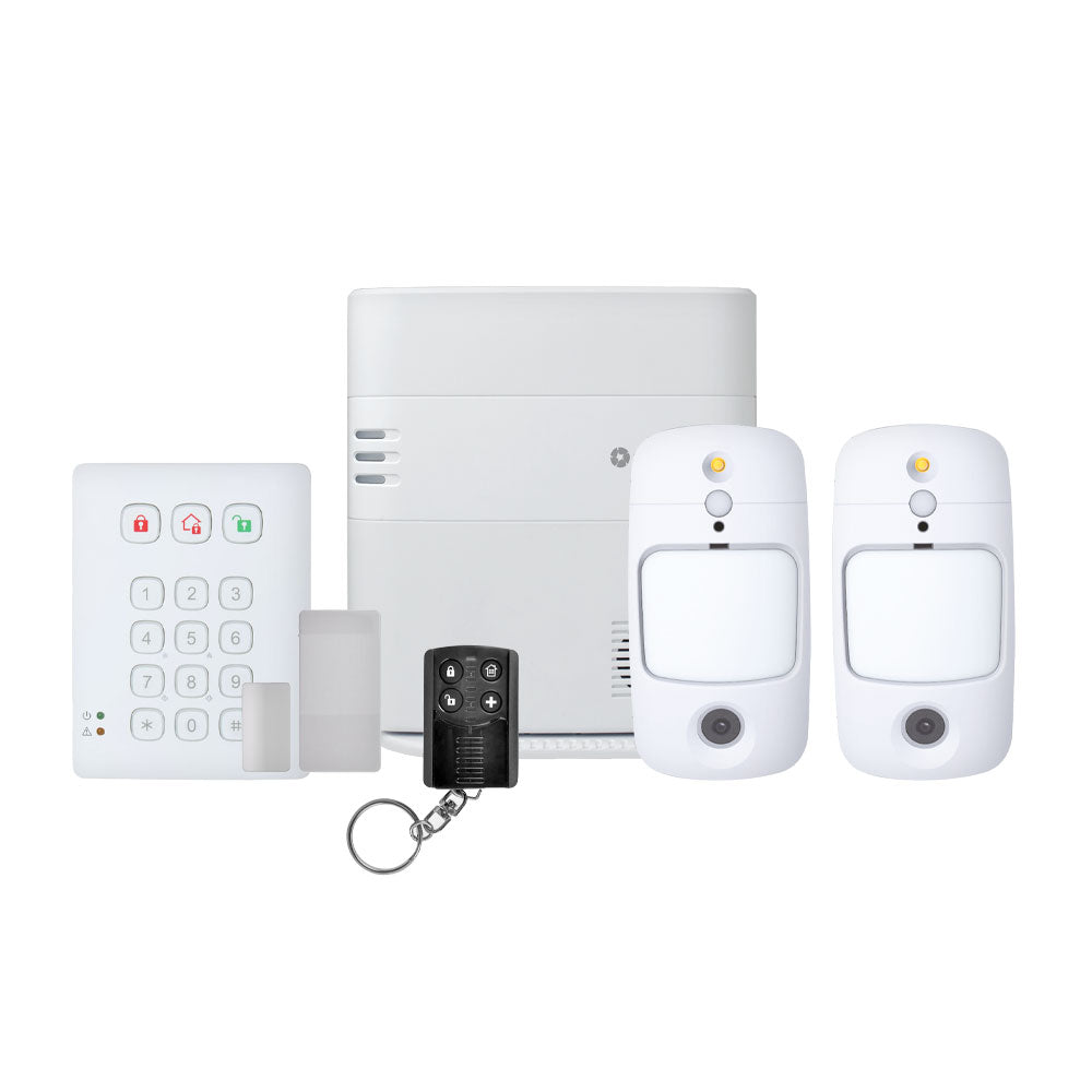 Kit d'intrusion VESTA SmartSeries avec centrale IP+4G sans Z-Wave de 640 zones radio, 240 utilisateurs et 8 partitions. 2 détecteurs… – VESTA-509