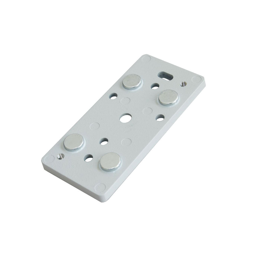 Plaque de fixation avec 4 puissants aimants pour l'installation du détecteur DEM-682 (VD 500) sur surface en métal où on