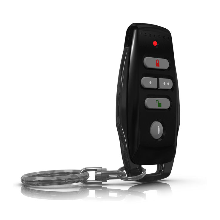 Télécommande via radio de 6 canaux bidirectionnel avec des boutons rétro-éclairés, resistant à l'eau